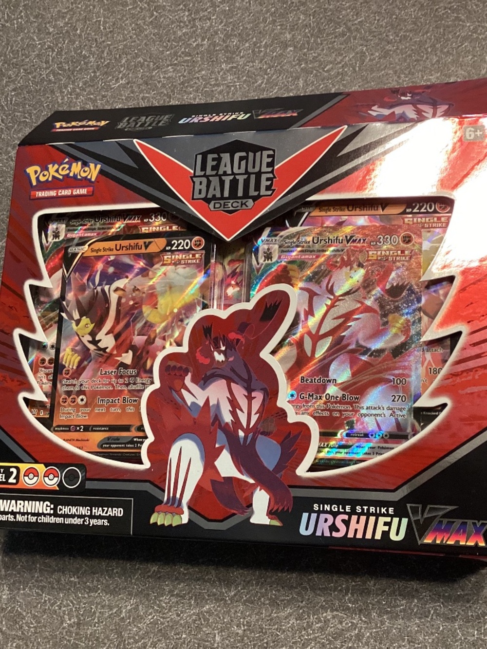 Pokémon League Battle Deck Trading card Game. Single Strike Urshifu VMax. New